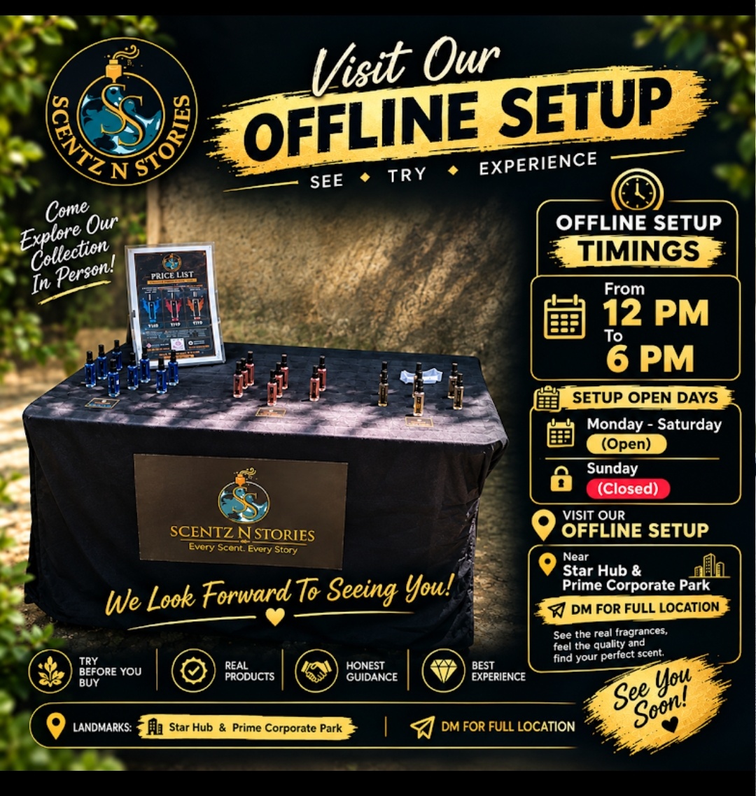 Scentz N Stories Offline Setup Timings and Schedule